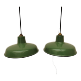Pair of industrial lamps