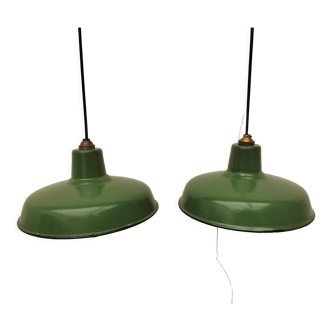 Pair of industrial lamps