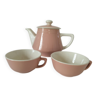 Teapot & duo cups Villeroy & Boch powder pink –
