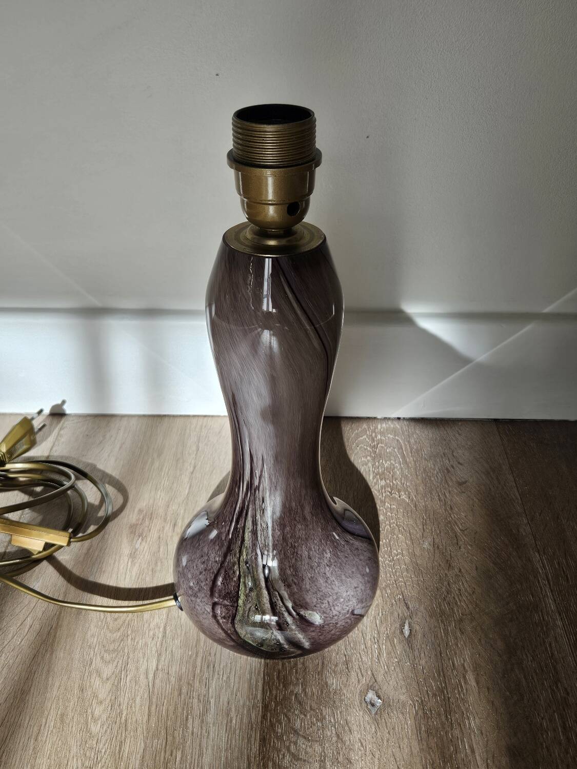 Murano glass mushroom lamp base