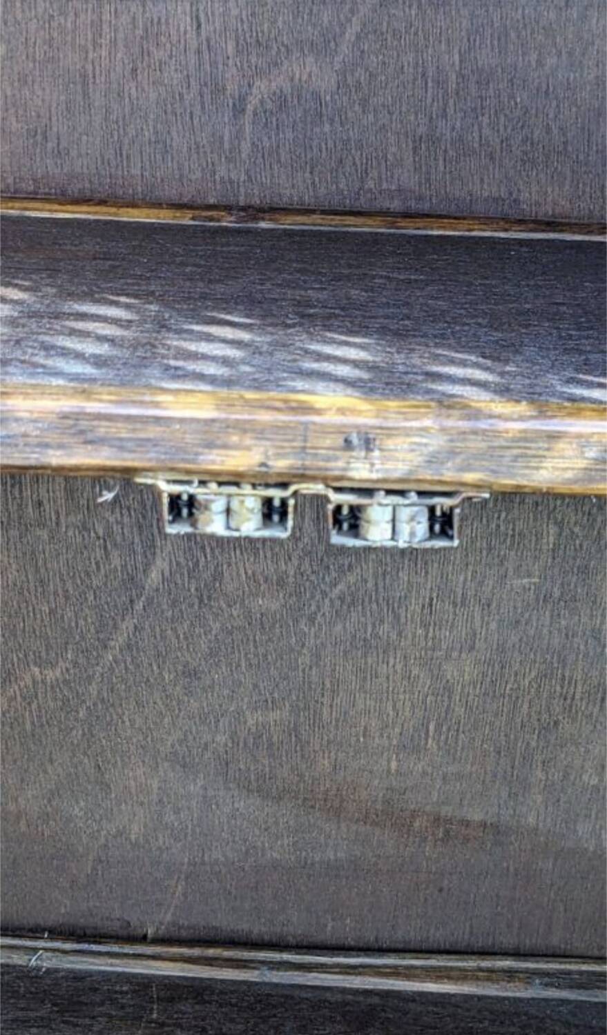 Vintage rattan bookcase shelf