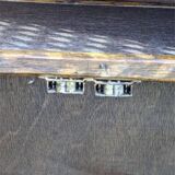 Vintage rattan bookcase shelf