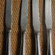 Lot 6 old knives silver metal decorations