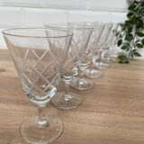 Set of 6 wine glasses