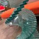 Vintage twisted glass table from the 90s.