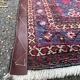 Authentic Persian carpet from Iran, hand-knotted in burgundy wool, 130x210cm.