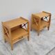 Paire de table de chevets Ateliers Saint sabin en chêne 1950