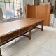 Solid walnut farmhouse castle table 1900 XXL
