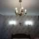 Lustre 5 braches + 2 appliques bronze