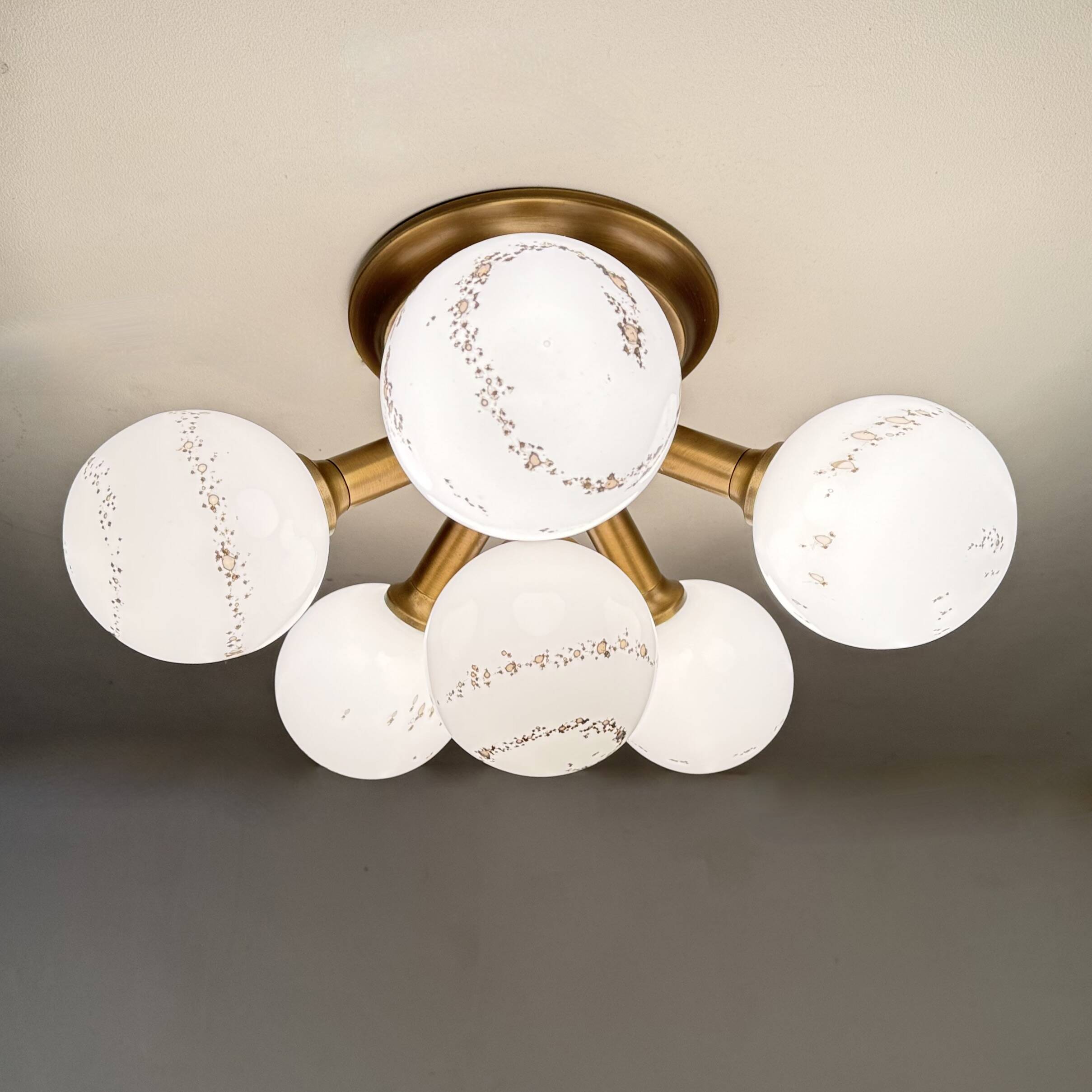 Hillebrand Sputnik Ceiling lamp flush mount , 1970s