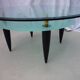 2-tier glass coffee table