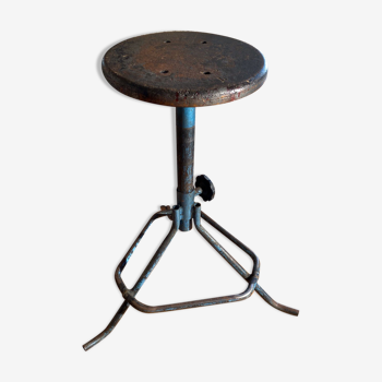 Industrial workshop stool 50s/60s