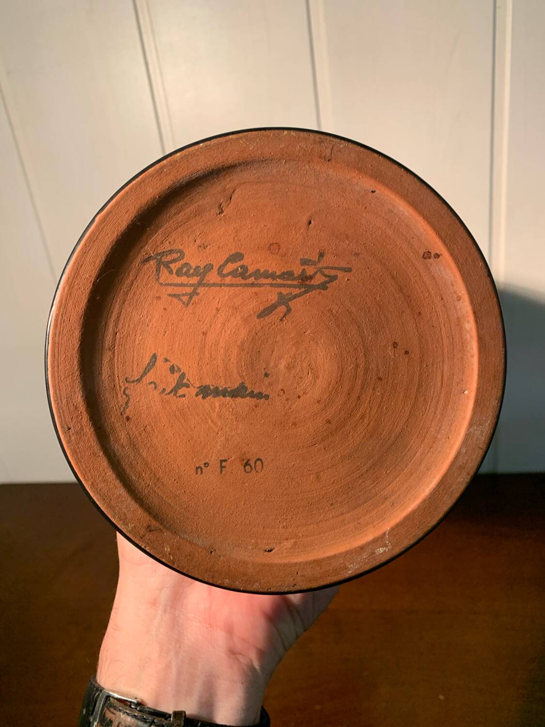 Vintage Vallauris vase by Ray Camart