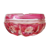 Val Saint Lambert red-lined crystal ashtray