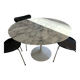 Knoll Tulip Saarinen round table with Arabescato marble