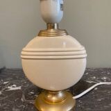 Ivory ceramic lamp base