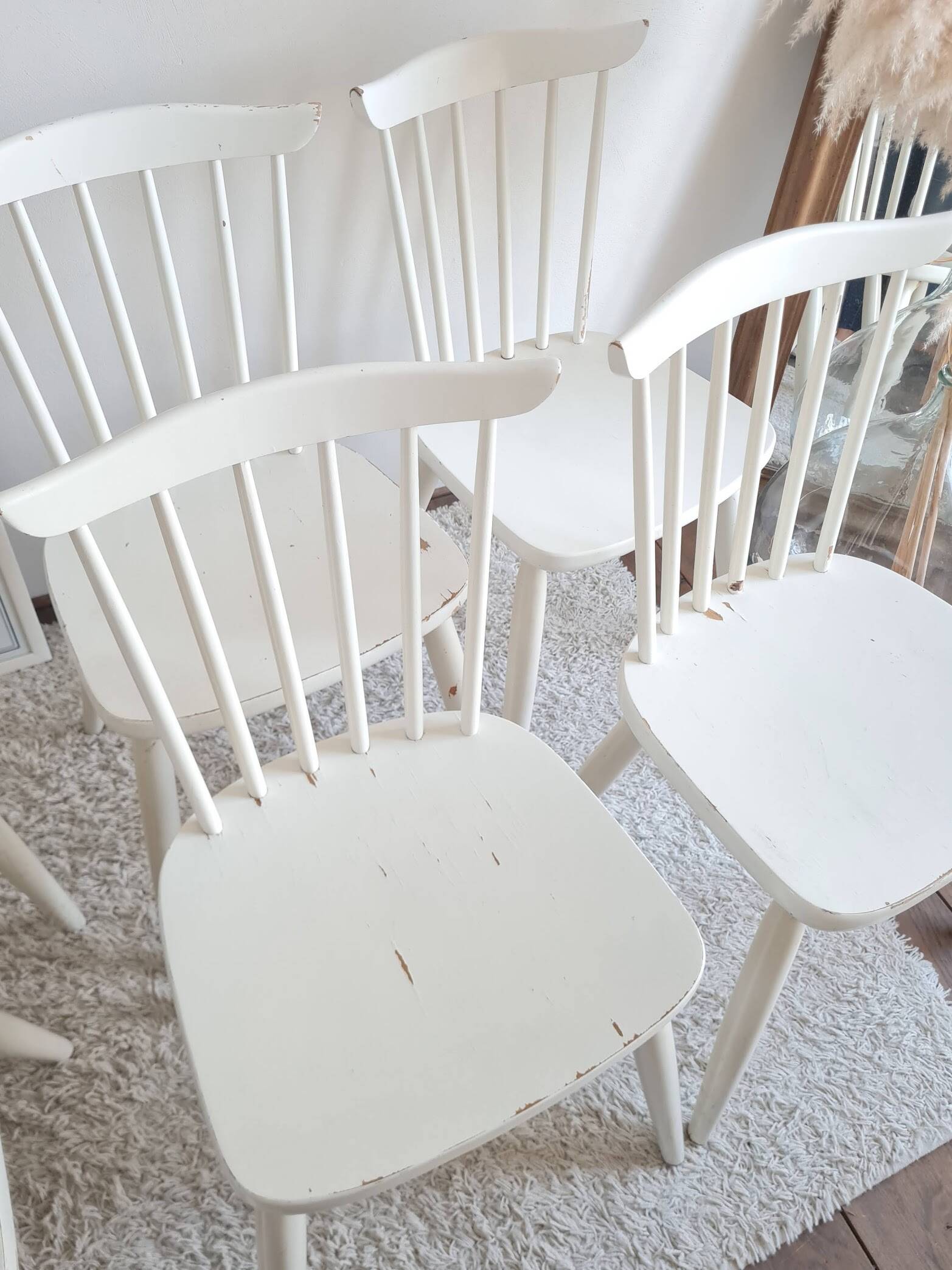 Set of six vintage Scandinavian chairs