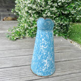 Pitcher enamelled blue and white 30s 40s
