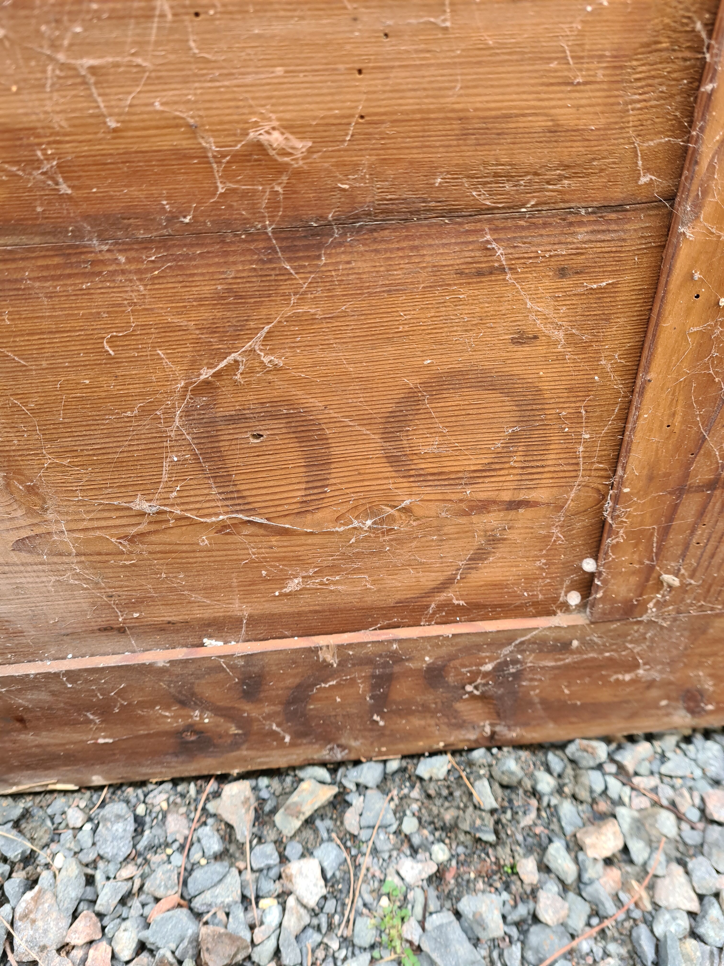 Old large-format mirror 88x133cm