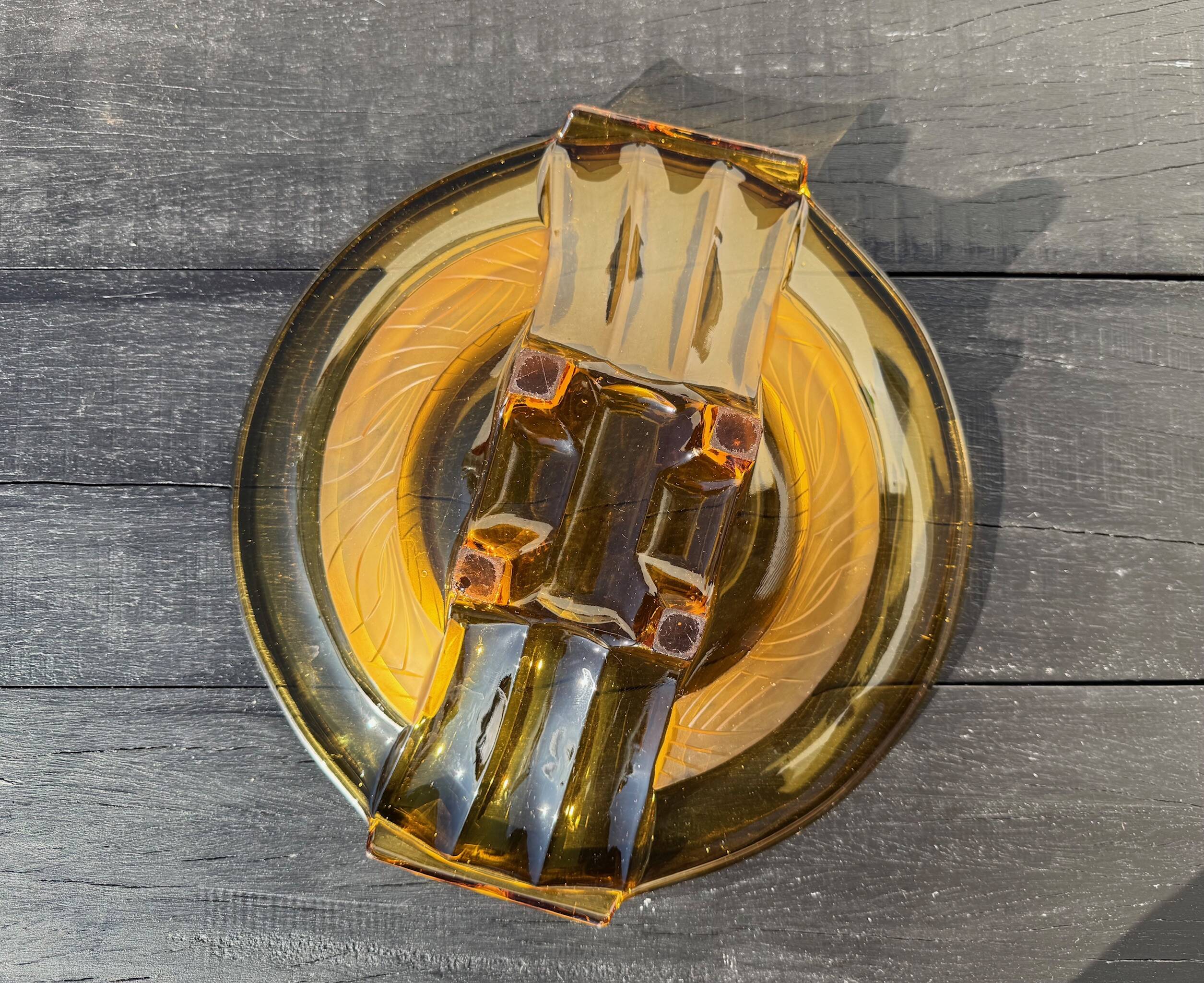 Art Deco glass bowl