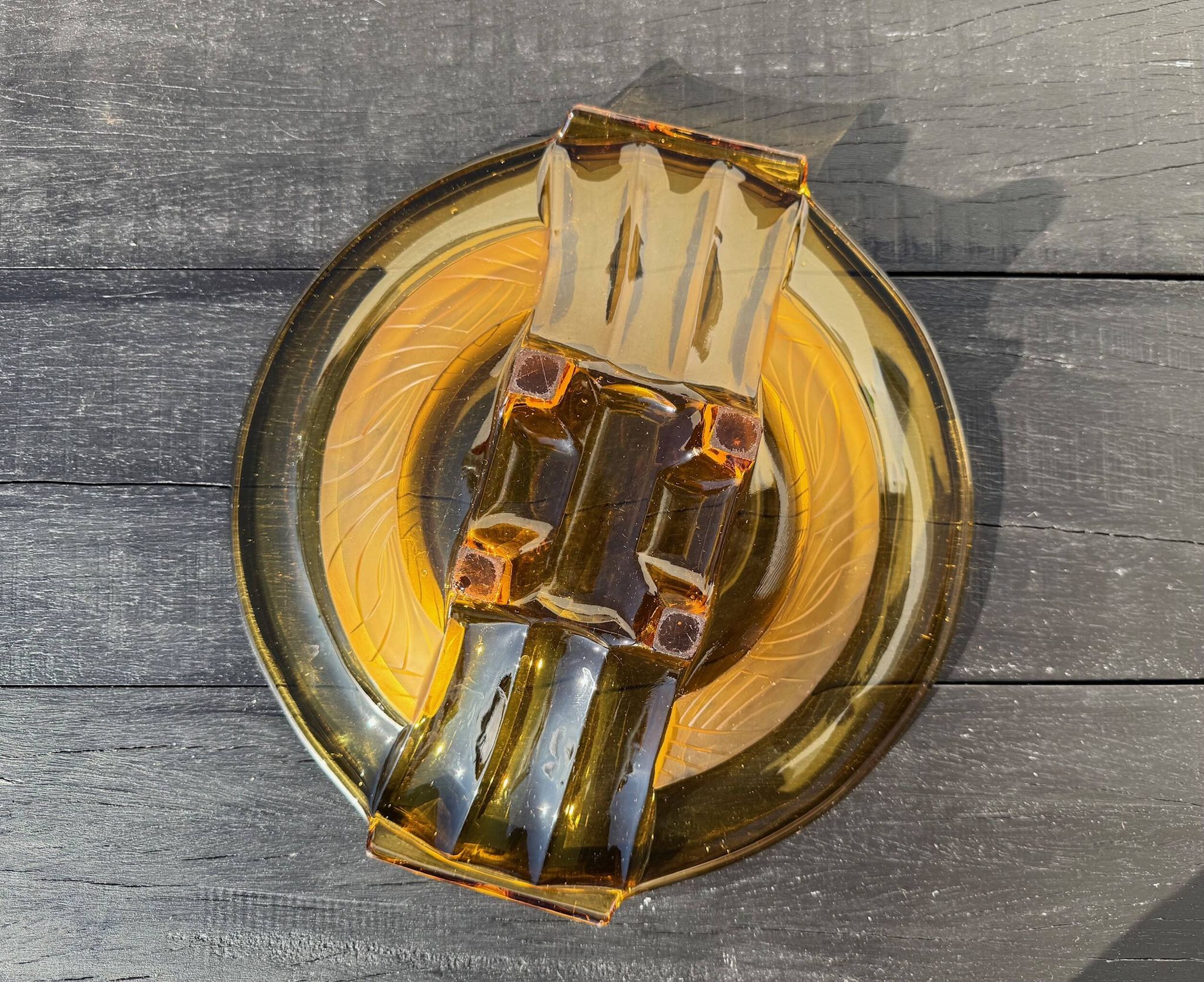 Art Deco glass bowl