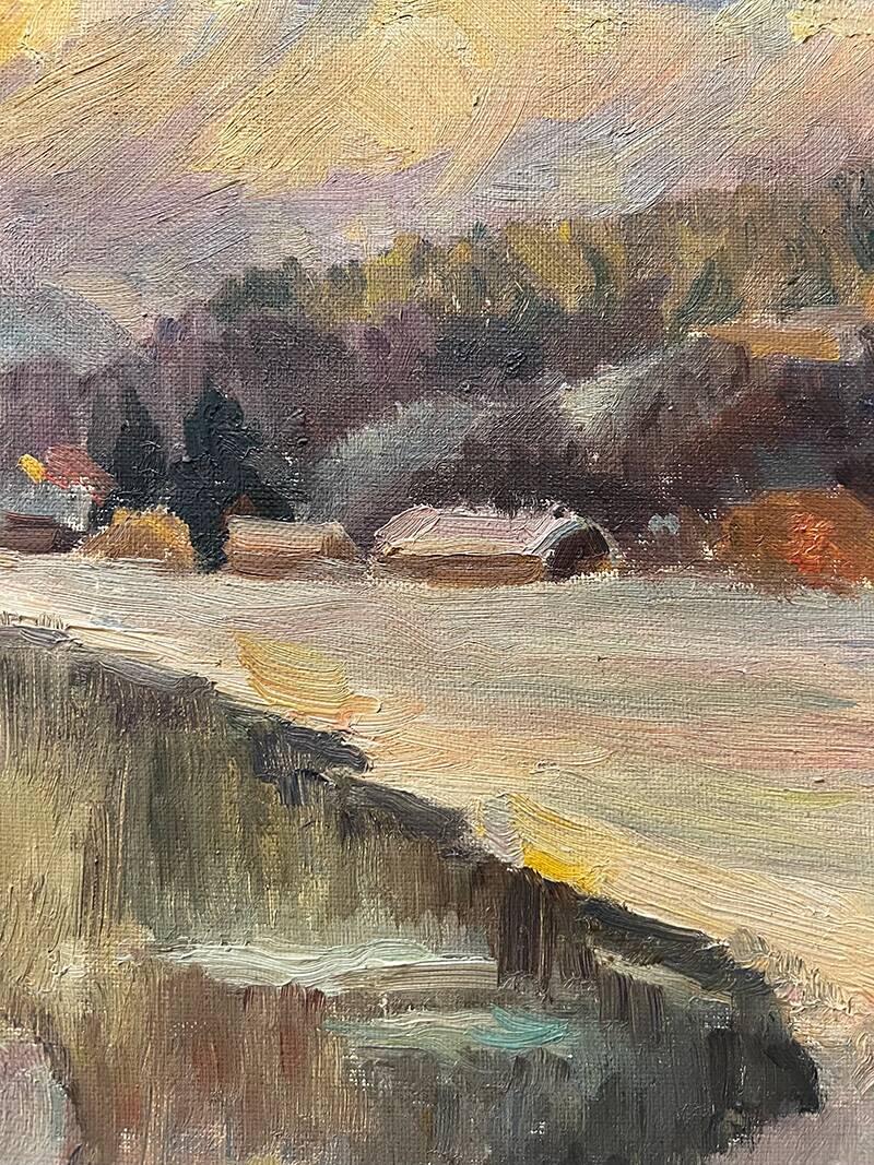 Tableau "Village de montagne"