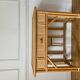 Bureau en rotin et bambou vintage