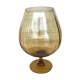 Amber glass vase