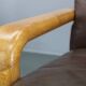 1970s L. Olsen & Søn Pair of Armchairs in Oak and Leather, Denmark