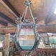Lanterne en fer forgé avec vitraux