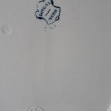 Oval dish longwy late nineteenth