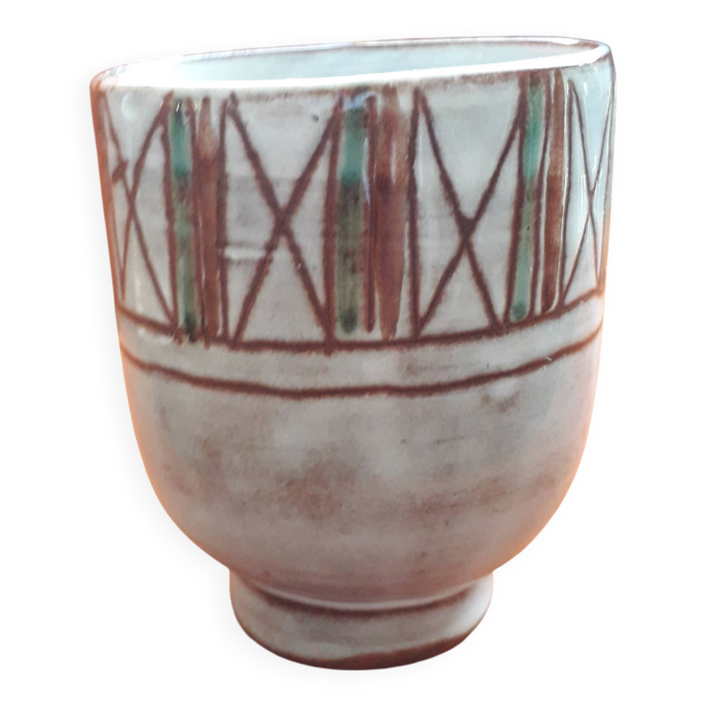 Vase vintage Vallauris de Jean Rivier | Selency