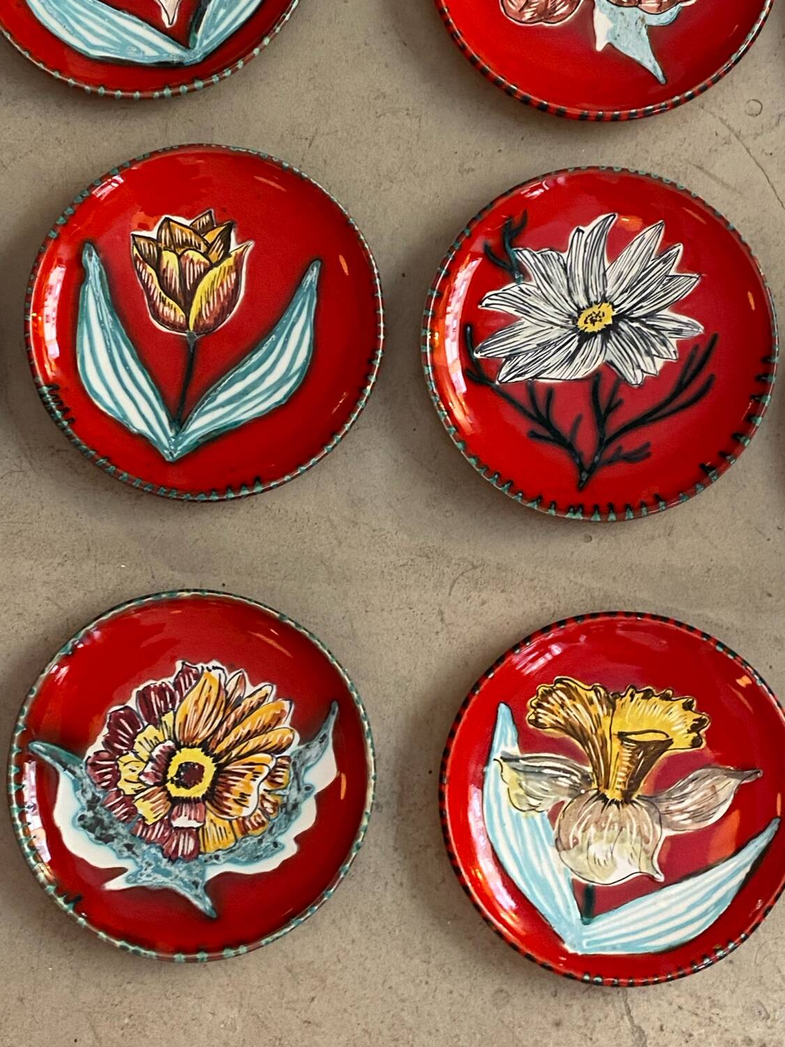 Dessert plates Cérenne Vallauris