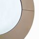 Mid-Century Modern Italian Smoked Round Large Mirror, 1970s