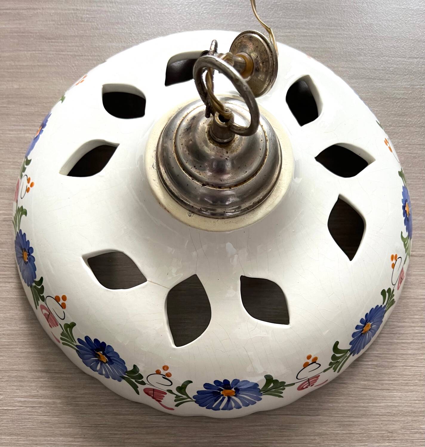 Ceramic/earthenware chandelier