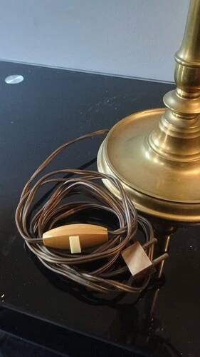 Floor lamp Table lamp signed Malabert house 1930 Art Deco DLG rings Quinet