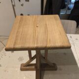 Designer stool in 3 types of natural wood