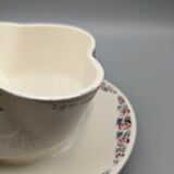 Ancienne saucière faïence modèle etoile badonviller