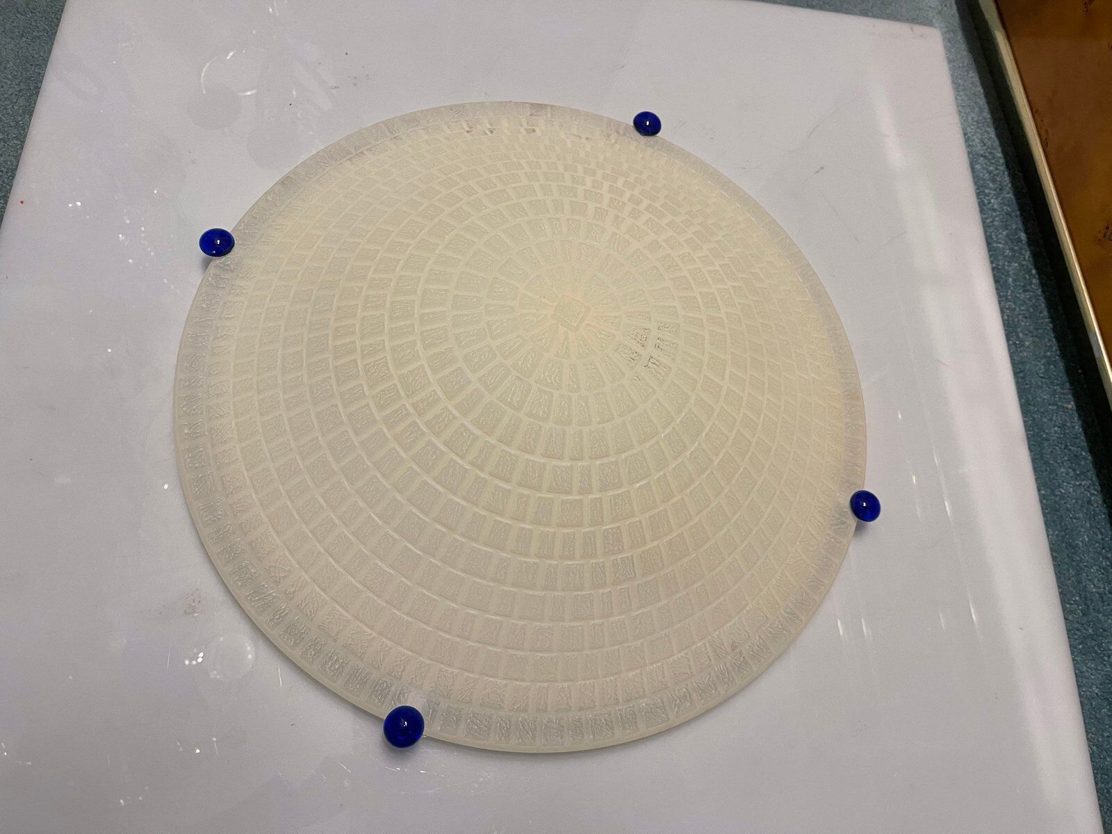 Large Murano Glass Flushmount Ceiling Light, 1980s