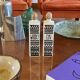 Mid-century set of 2 ceramic bottles, Staffel Limburg Germany, 1960s