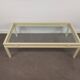 Glass and metal coffee table Pierre Vandel