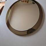 Two-Tone Oval Mirror by Antonio Lupi attributed to Cristal Luxor, 1960s