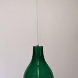 Green opaline water drop pendant light from the 50s/60s