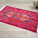 Multicolored carpet years 90/2000, 125 x 69cm