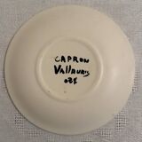 Plates and dish signed by Roger Capron, Vallauris.