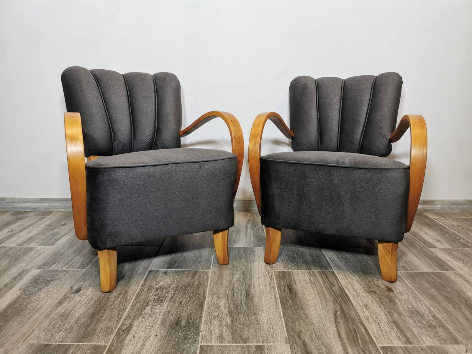 Armchairs by Jindřich Halabala, 1950s, Set of 2