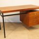 Bureau vintage en teck & métal – années 60