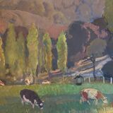 Signed landscape from the 50s