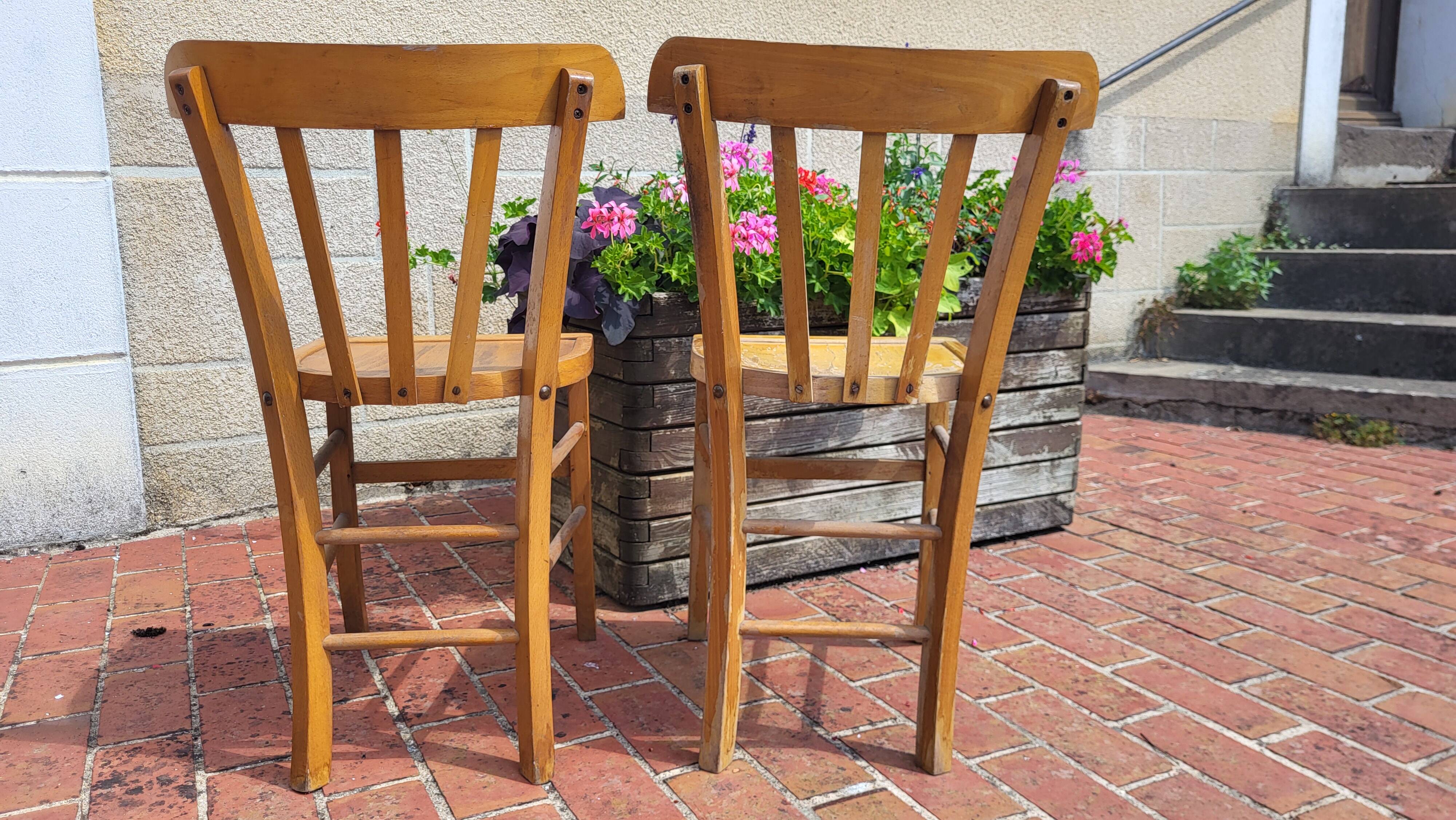 2 bistro chairs