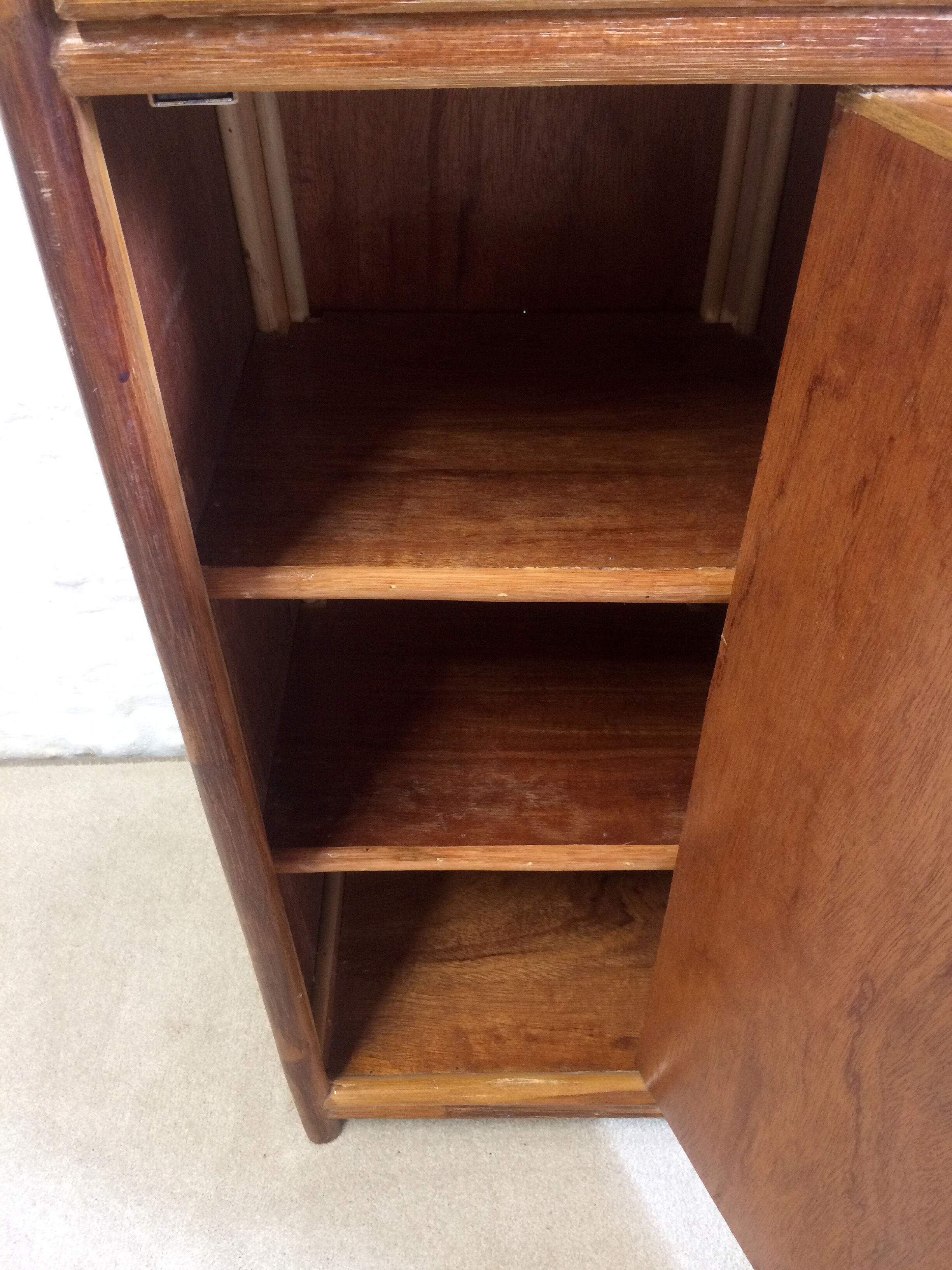 Bamboo and rattan closet